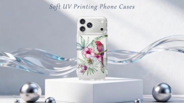 Premium Black&Transparent UV Phone Case  Compatible with iPhone Series with Camera Protection & Shockproof Design