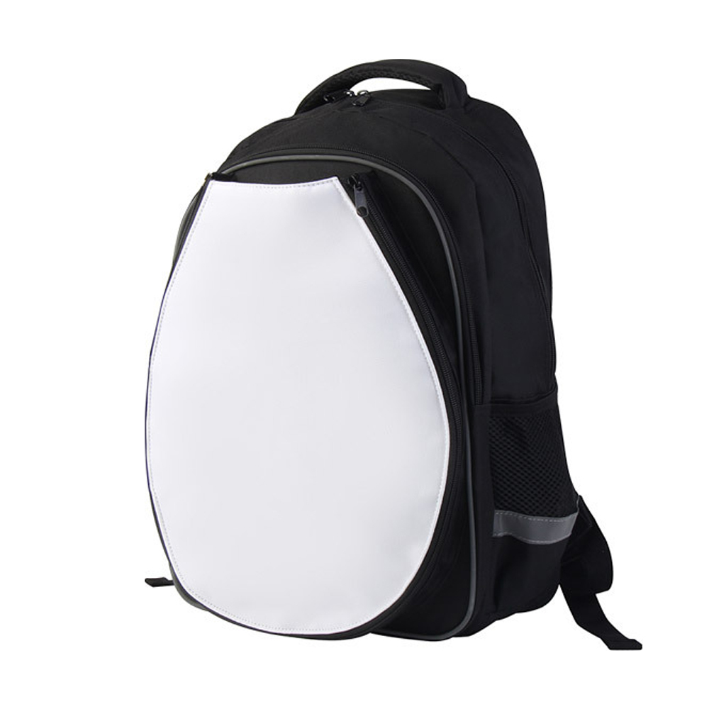 Sublimation Tennis Backpack Blank - Polyester Durable 3-Layer Sport Bag with Detachable Surface Design & 3 Color Options