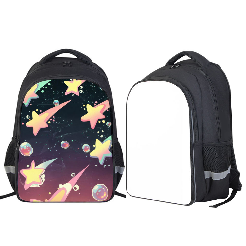 Sublimation Blank School Bag - Premium Polyester 3 Layer Backpakck with 4 Color Options