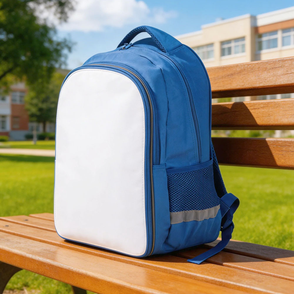 Sublimation Blank School Bag - Premium Polyester 3 Layer Backpakck with 4 Color Options
