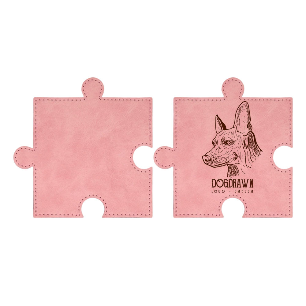 Custom Sublimation Puzzle Coaster Blanks - DIY Personalized PU Leather Drinking Pads