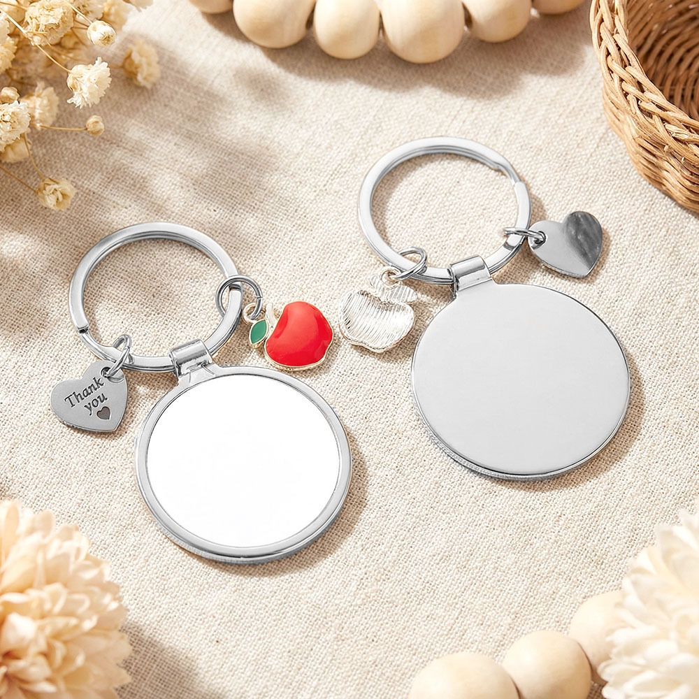 Sublimation Blanks Keychain - DIY Custom Zinc Alloy Hanging Ornaments for Kids