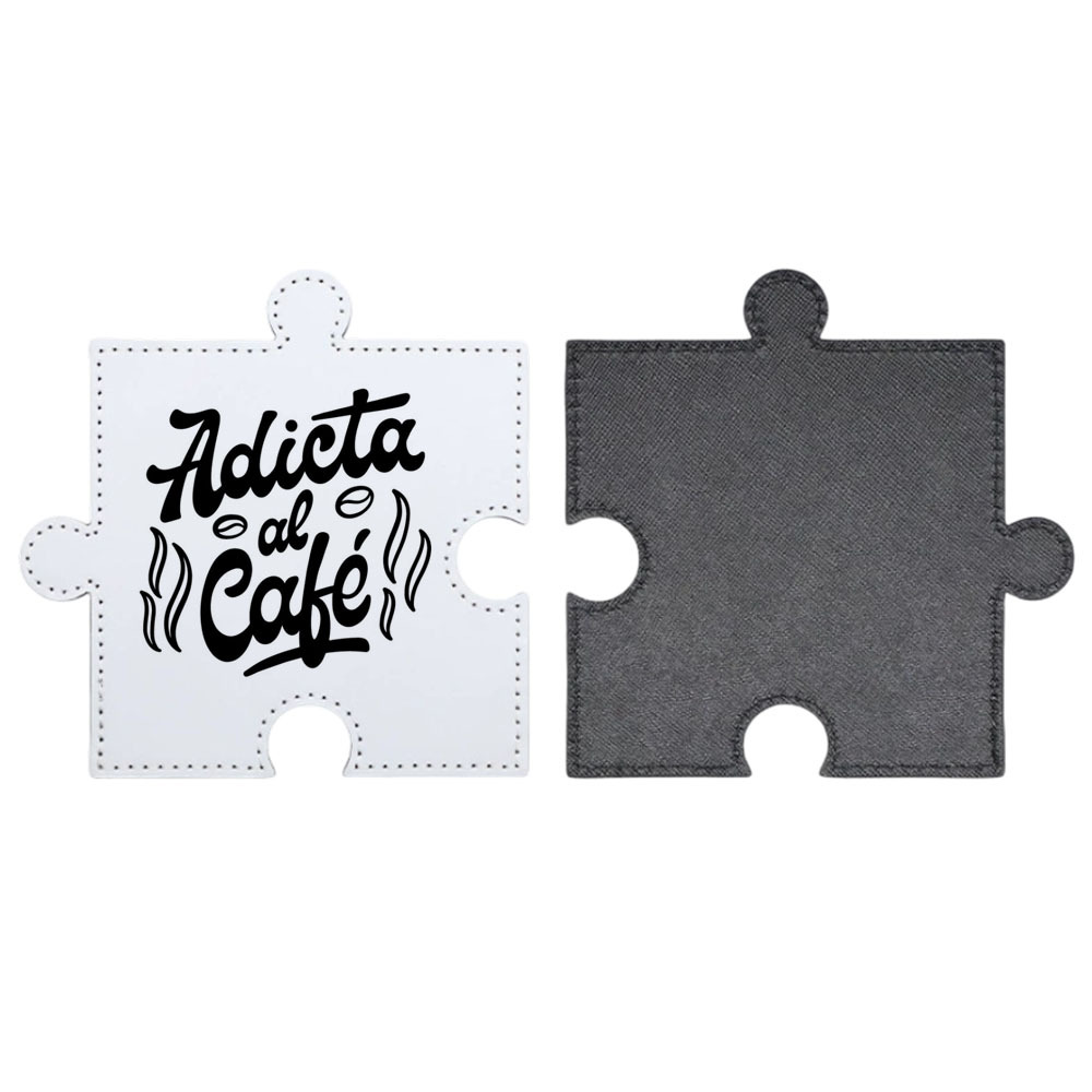 Custom Sublimation Puzzle Coaster Blanks - DIY Personalized PU Leather Drinking Pads