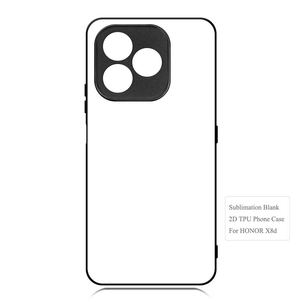 For Honor X8D Personality Heat Transfer Blank Soft Rubber 2D Mobile Phone Cover DIY Phone Case
