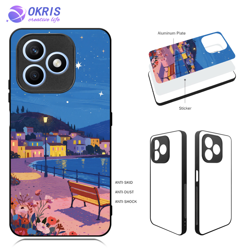 For Honor X8D Personality Heat Transfer Blank Soft Rubber 2D Mobile Phone Cover DIY Phone Case
