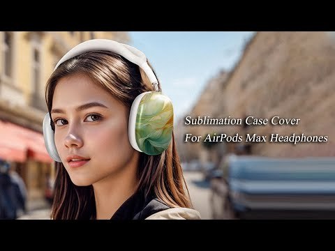 Sublimation 3D Coated Case Blanks for AirPods Max Heat Transfer Protective DIY Custom Cover - Full Wrap Printable Shell