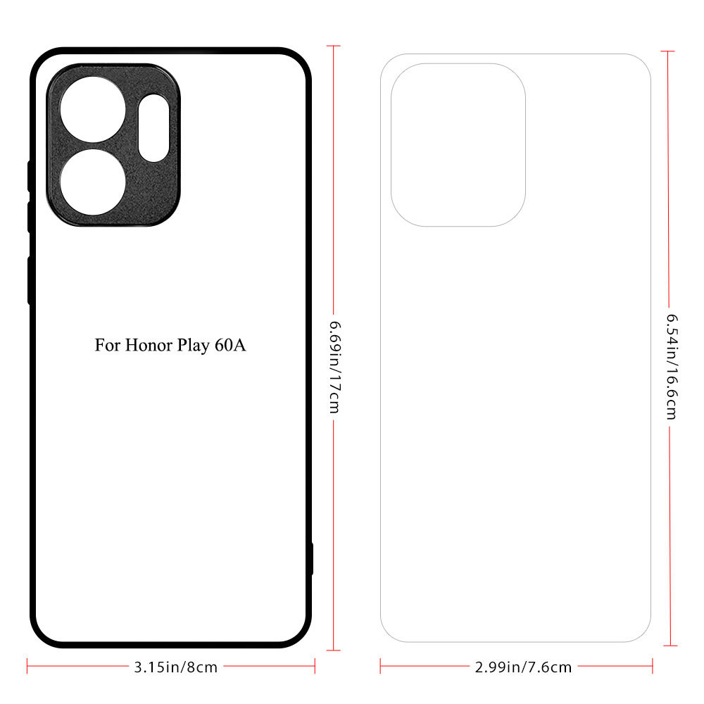 For Huawei Enjoy 90 Plus / Pro Max Sublimation Blanks Phone Case DIY Custom Phone Cover for Honor Play 60A and Huawei Enjoy 90 Series