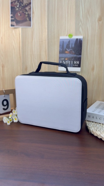 Sublimation Canvas Lunch Bag for Kids - Heat Transfer Multi-Purpose Bag with Detachable Blank Panel & Removable Zipper Pouch