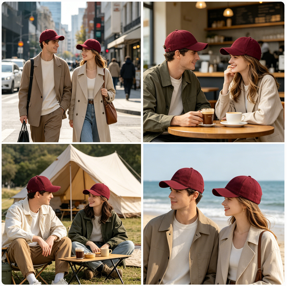 10pcs Pure Cotton Hat with Metal Adjustable Buckle - DTF / Embroidery / Sublimation Patch Design Caps for DIY Custom Headwear
