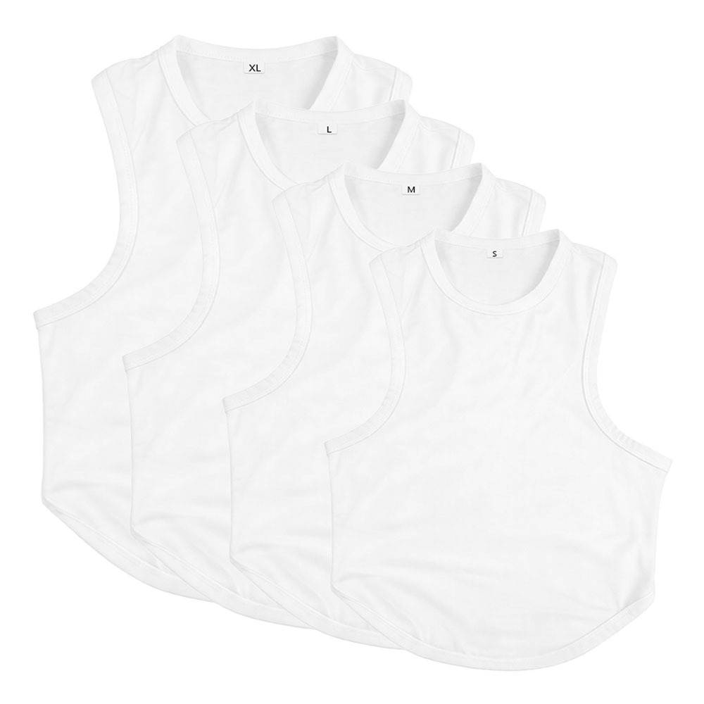 Sublimation Dog Harness Tank Top Blanks - Premium Polyester Pet Clothes with 4 Sizes for DIY Custom Heat Transfer Printing