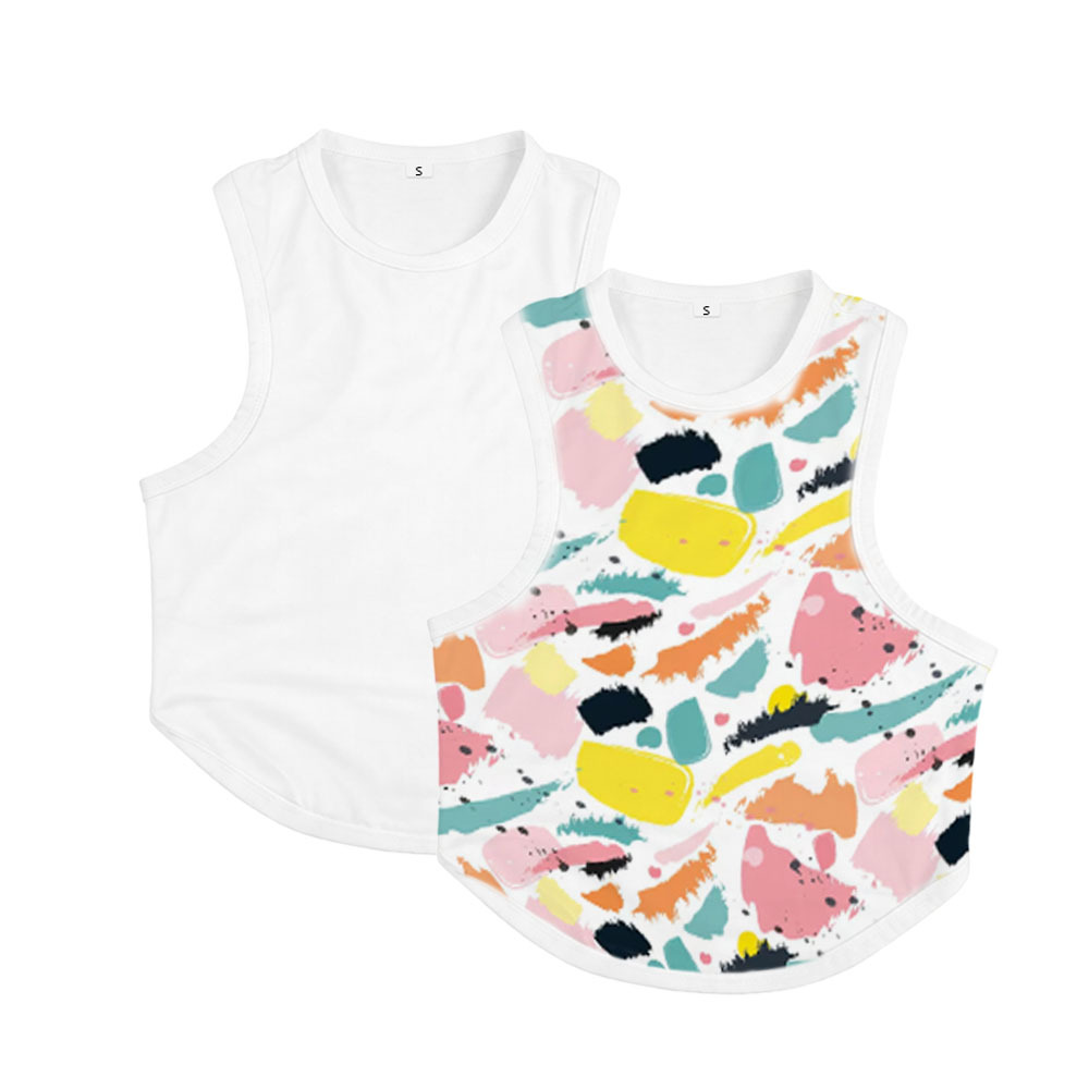 Sublimation Dog Harness Tank Top Blanks - Premium Polyester Pet Clothes with 4 Sizes for DIY Custom Heat Transfer Printing