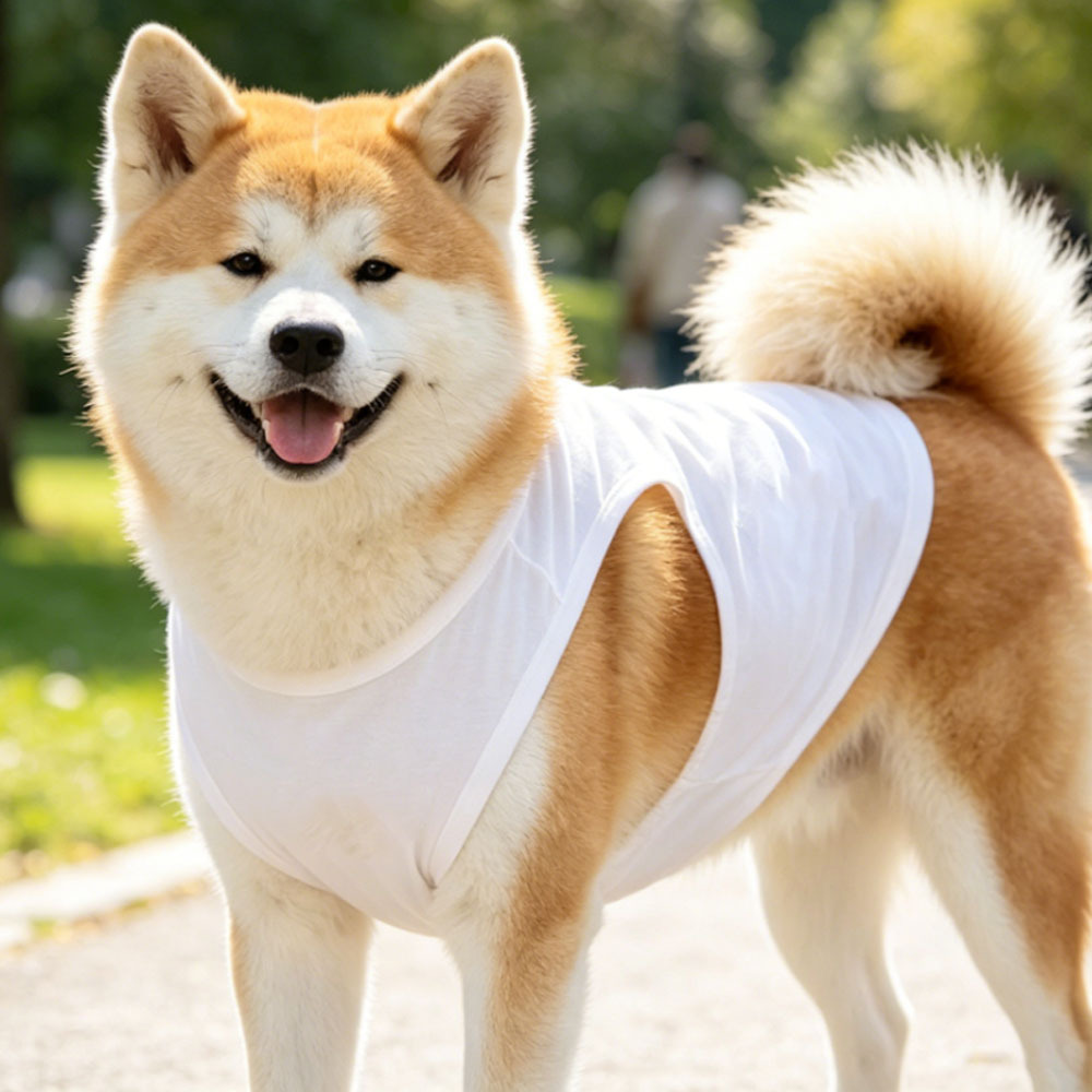 Sublimation Dog Harness Tank Top Blanks - Premium Polyester Pet Clothes with 4 Sizes for DIY Custom Heat Transfer Printing