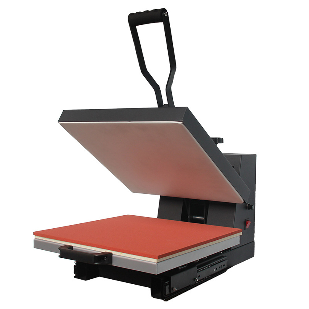 New Sublimation 38x38cm Manual Heat Press Machine - DIY Clamshell Transfer Printer for Phone Case / T-Shirt / Photo Panel & Flat Blanks