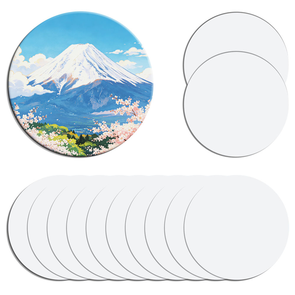 New Coming Sublimation Aluminum Fridge Magnet Blank - 10 Shapes DIY Custom Magnetic Sticker for Home Supplies & Kitchen Decor