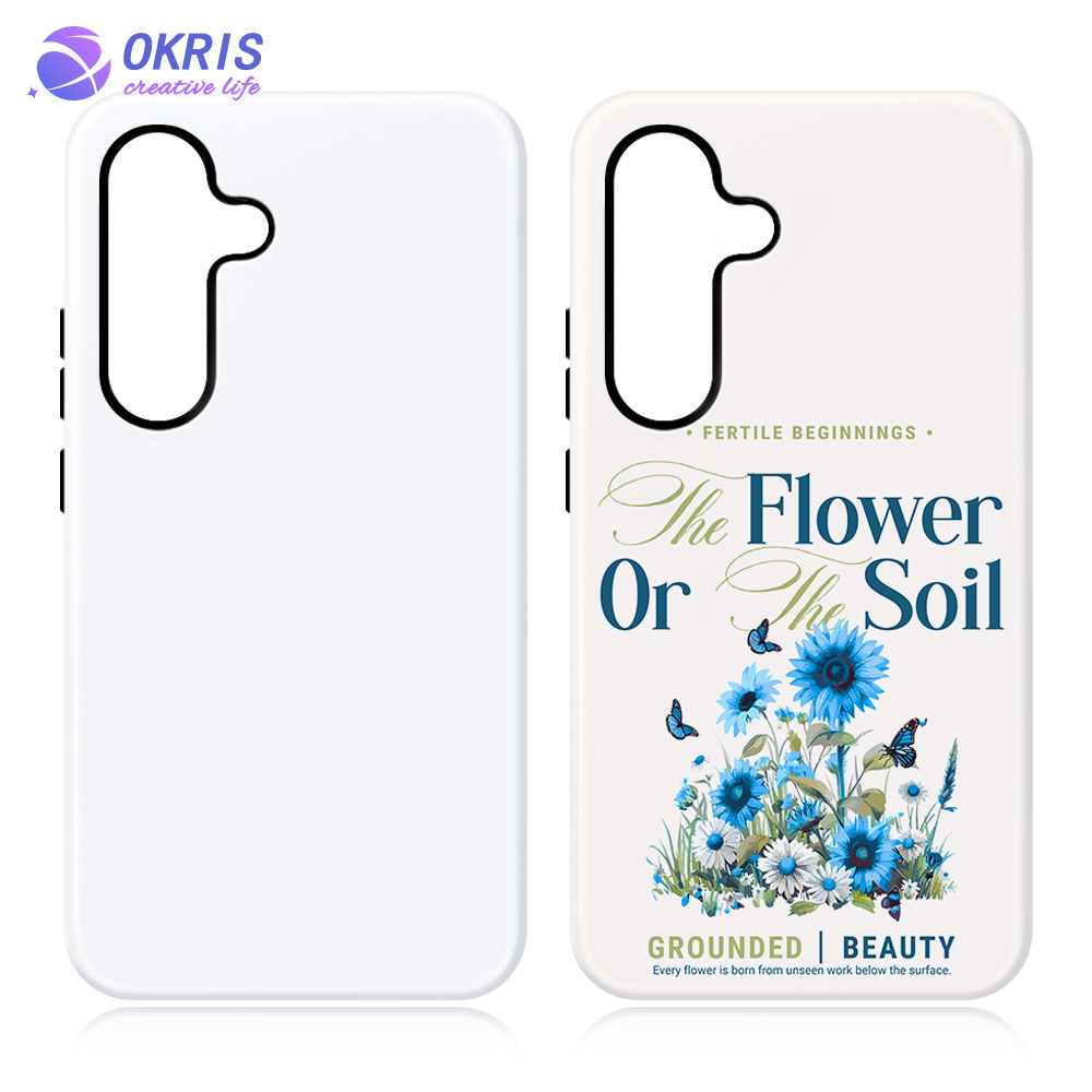 Sublimation 3D 2in1 Phone Case Glossy Blanks with Special Offer for Samsung - DIY Customizable Film Dual-Layer Protective Phone Shell