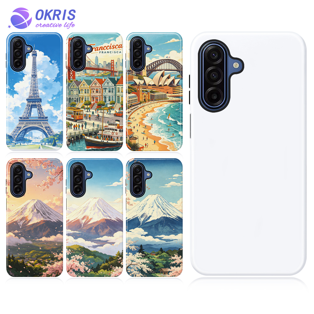 Sublimation 3D 2-in-1 Phone Case Blanks with Special Offer for Samsung A Series - DIY Dual-Layer Glossy Protective Phone Cover for Galaxy A56/A36/A26