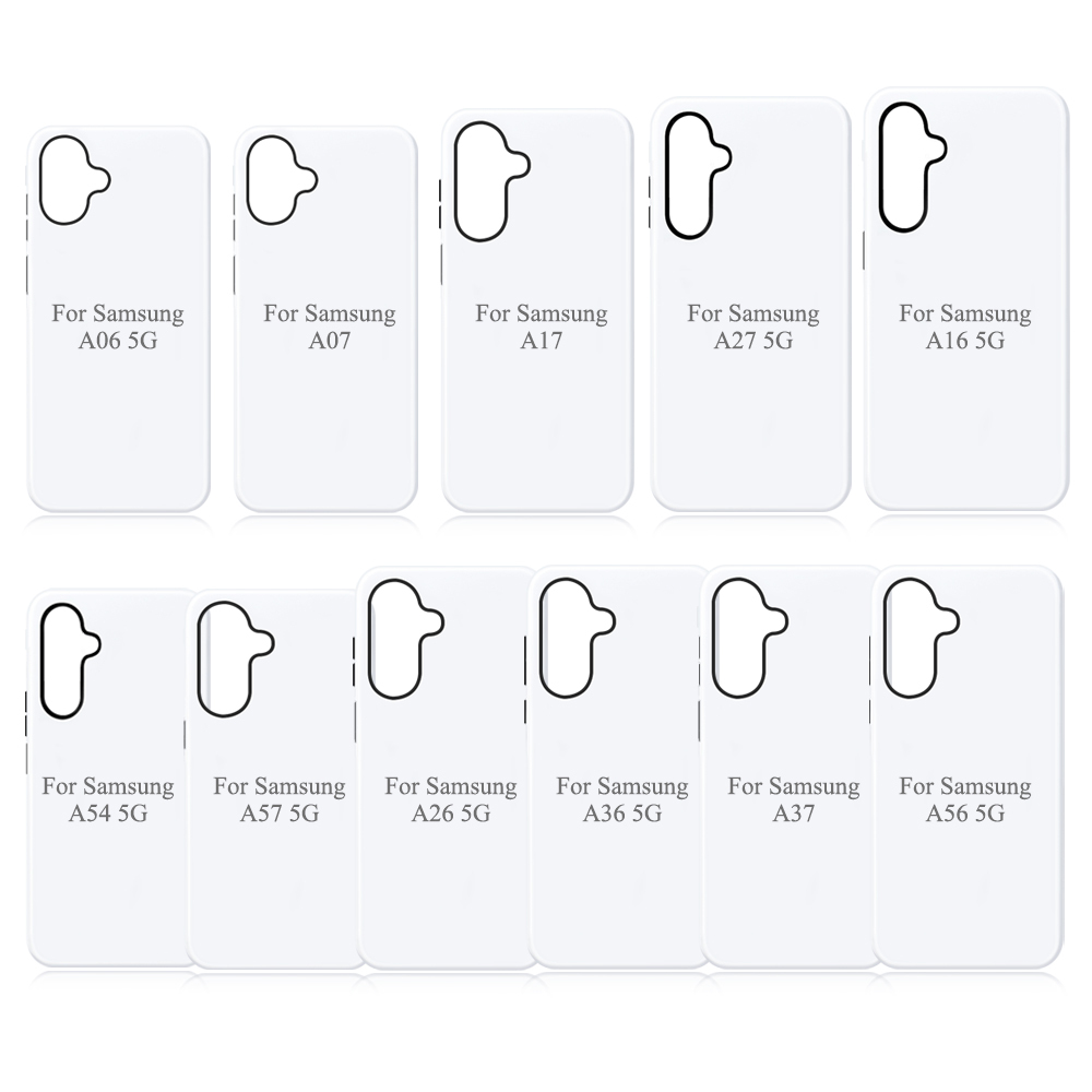 Sublimation 3D 2-in-1 Phone Case Blanks with Special Offer for Samsung A Series - DIY Dual-Layer Glossy Protective Phone Cover for Galaxy A56/A36/A26