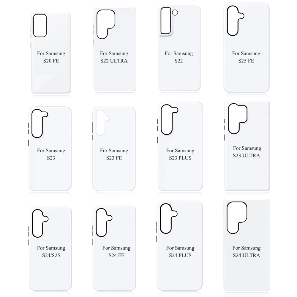 Sublimation 3D 2in1 Phone Case Glossy Blanks with Special Offer for Samsung - DIY Customizable Film Dual-Layer Protective Phone Shell