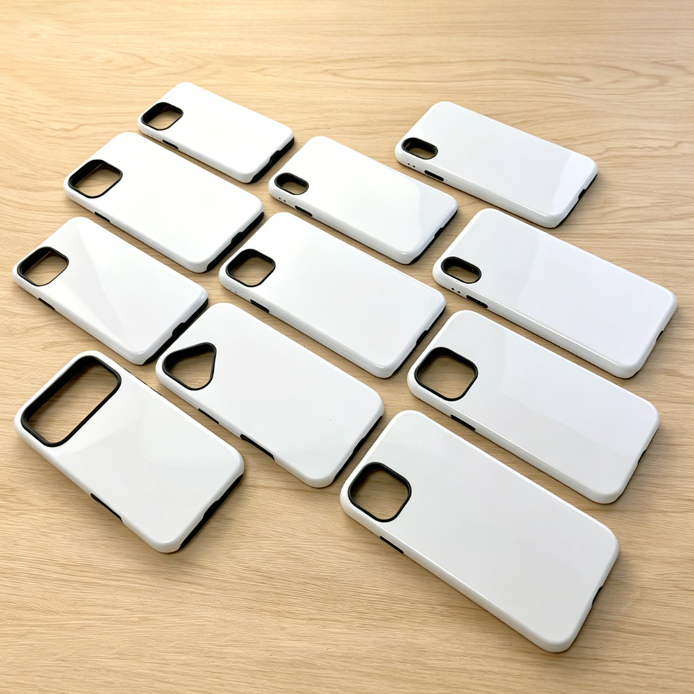 Sublimation Phone Case Blanks for iPhone Series - 3D 2in1 Double Layer Phone Cover DIY Custom Phone Shell Promotional Gift for iPhone 17/17 Air/17 Pro Max