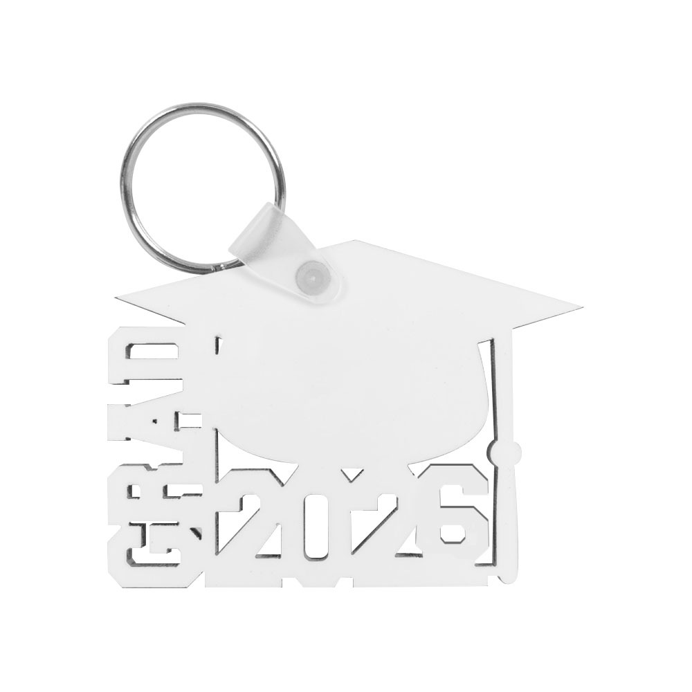 Sublimation MDF Keychain Blanks - Bulk Heat Transfer 4 Styles Keychain Memorial Gift for Graduation & Celebration Souvenir