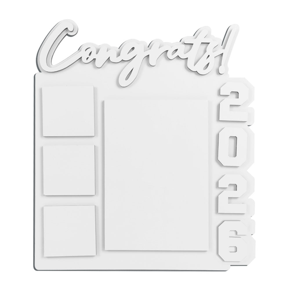 Sublimation Photo Frame Blanks - 9 Styles MDF Personalized Photo Panel Memorial Gift for Wedding & Graduation Souvenir Display