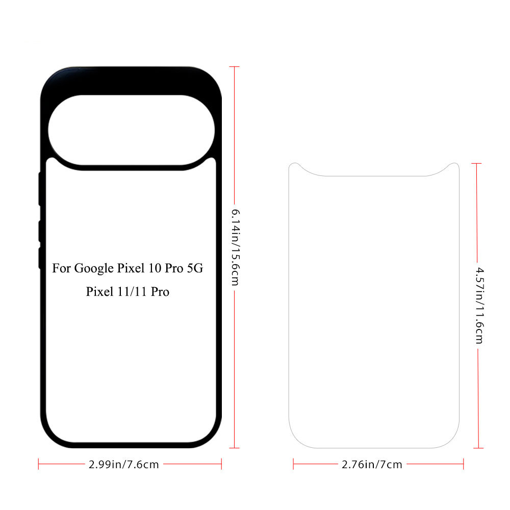 For Google Pixel 10 Pro 5G Sublimation Phone Case Blank - Customized 2D Heat Transfer Phone Shell Compatible with Pixel 11 & Pixel 11 Pro 5G