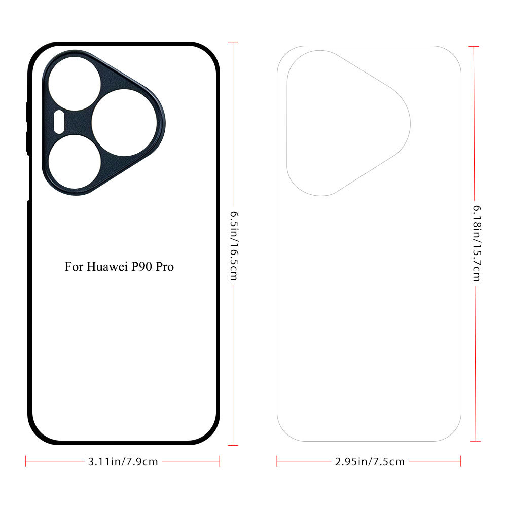 For Huawei P90 Pro Sublimation Phone Case Blank - DIY Custom Phone Cover Protective Phone Shell Compatible with Honor 600 Pro 5G
