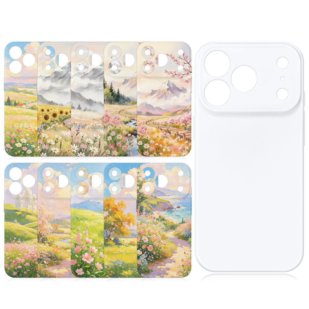 Sublimation 3D Phone Case Blanks For iPhone Series - Customizable Full Wrapped Phone Cover DIY Promtional Gift Phone Shell Souvenir