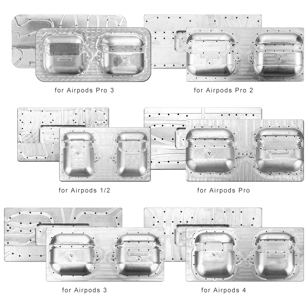 Wholesale 3D Sublimation Jig for AirPods Cases – Precision Metal Mold Tool for AirPods 1/2/Pro/3/4/Pro 3