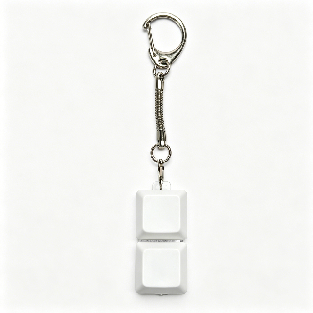 Sublimation Blank Stress Relief Toy - DIY Keyboard Fidget Keycaps Keychain Decor for Office Gifts & Desk Accessories