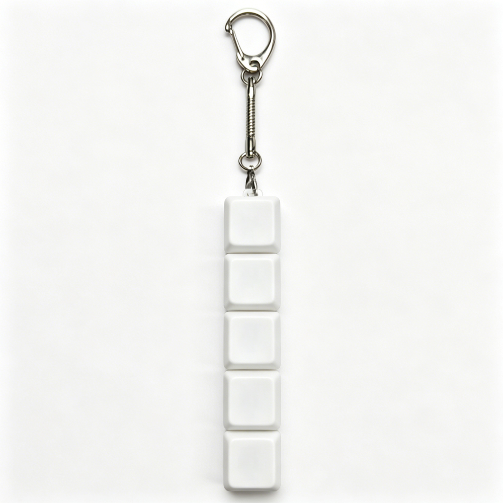 Sublimation Blank Stress Relief Toy - DIY Keyboard Fidget Keycaps Keychain Decor for Office Gifts & Desk Accessories