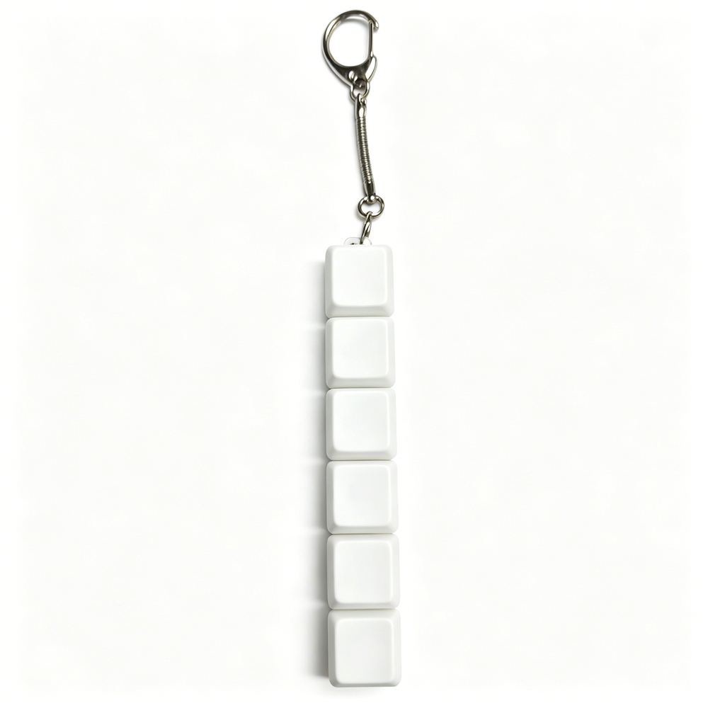 Sublimation Blank Stress Relief Toy - DIY Keyboard Fidget Keycaps Keychain Decor for Office Gifts & Desk Accessories