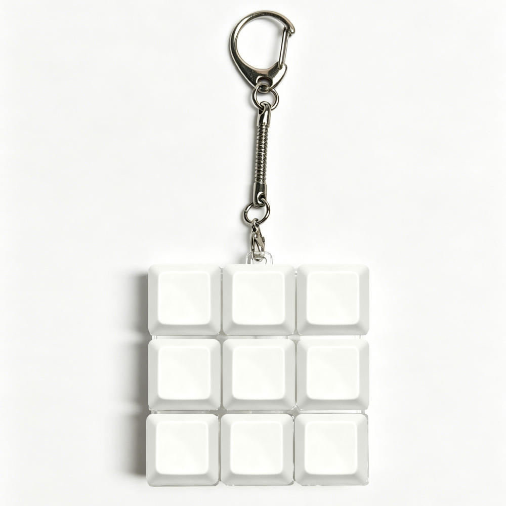 Sublimation Blank Stress Relief Toy - DIY Keyboard Fidget Keycaps Keychain Decor for Office Gifts & Desk Accessories