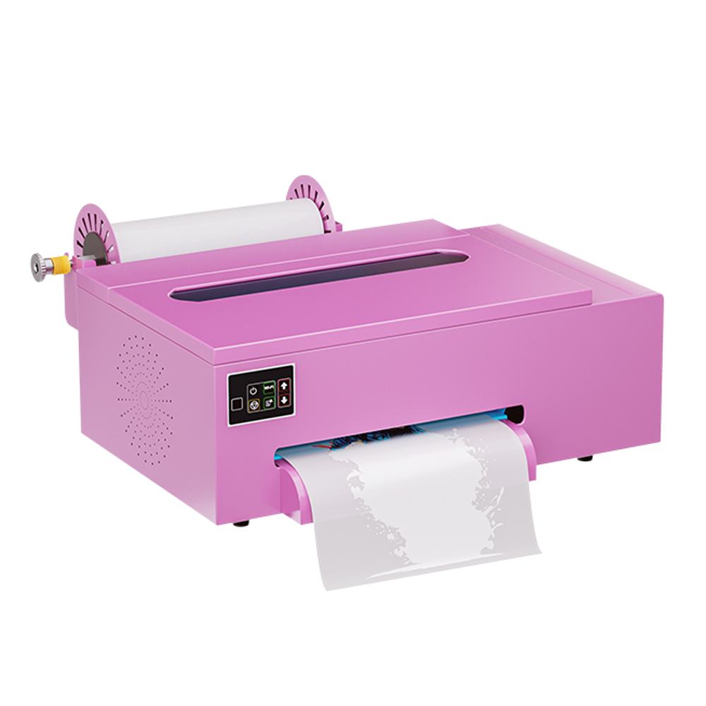 DTF Heat Transfer Printer - 6 Color Ink Cartridges Roll to Roll Printer with A3/A4 Size Available for T Shirt Garment DIY Printing