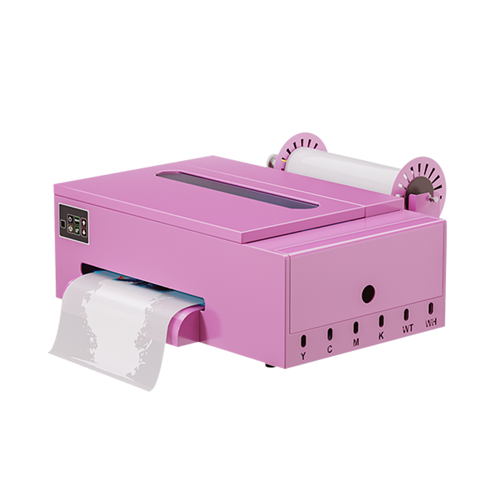 DTF Heat Transfer Printer - 6 Color Ink Cartridges Roll to Roll Printer with A3/A4 Size Available for T Shirt Garment DIY Printing