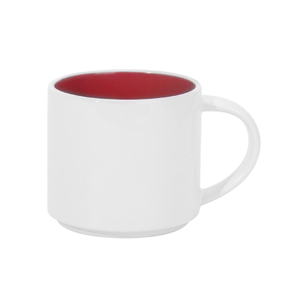 9x9.7cm Sublimation Ceramic Mugs - DIY Custom 8 Inner Color Options Coffee Cups for Home & Promotional Gifts