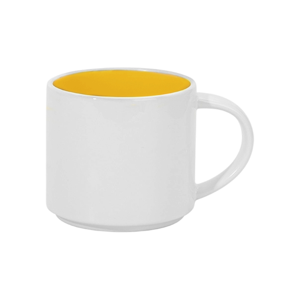 9x9.7cm Sublimation Ceramic Mugs - DIY Custom 8 Inner Color Options Coffee Cups for Home & Promotional Gifts