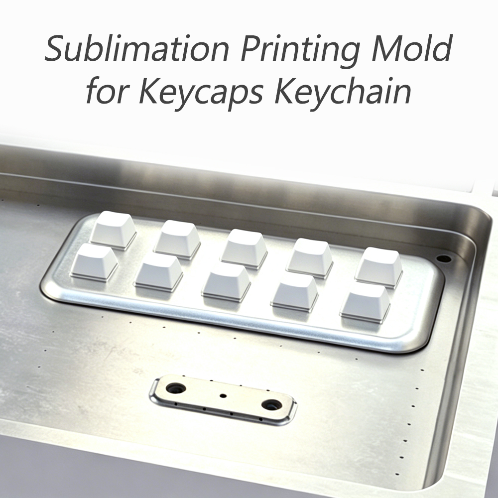 Sublimation Printing Jig - DIY Custom Keycaps & Fidget Keychain Heat Transfer Alignment Tool Mold for Keyboard Keycaps and Keychain