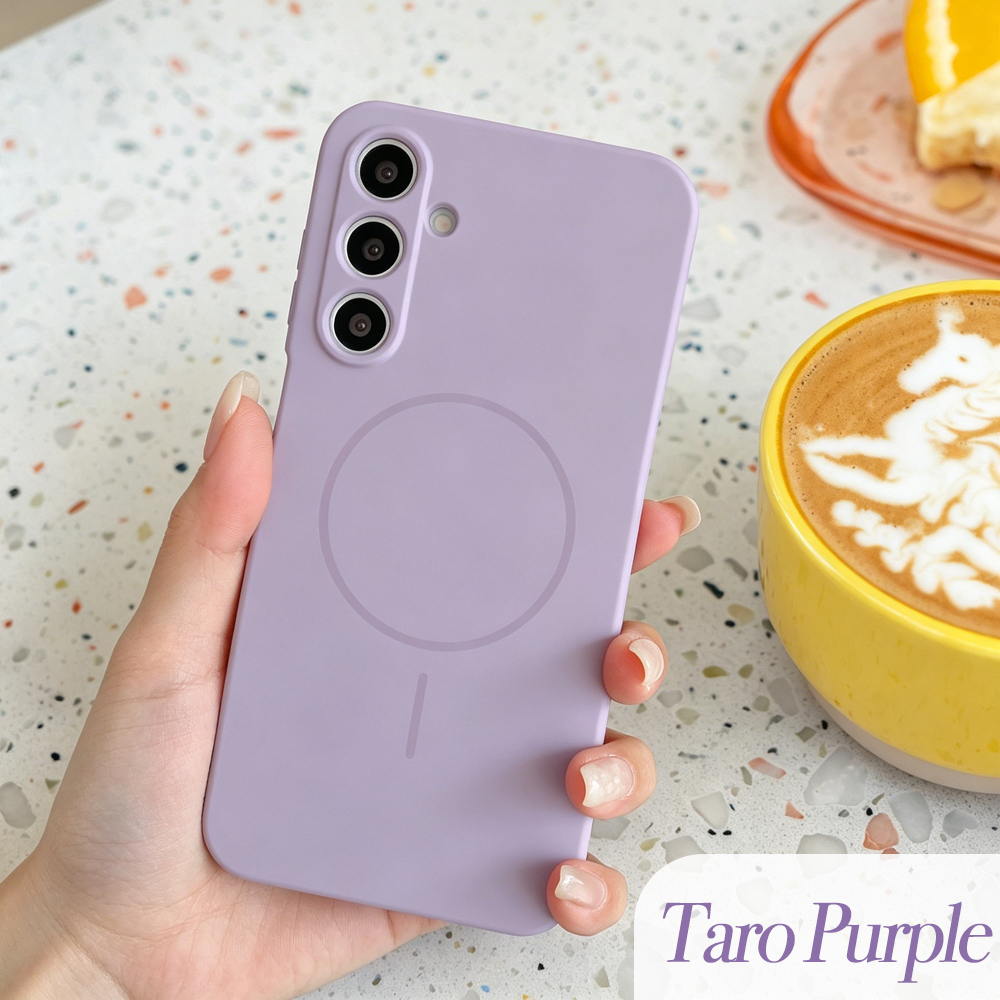Hot Selling Trendy Solid Color Imitation Magnetic Phone Case - Shockproof Magnetic Cover with Built-In Magnet for Wireless Charging