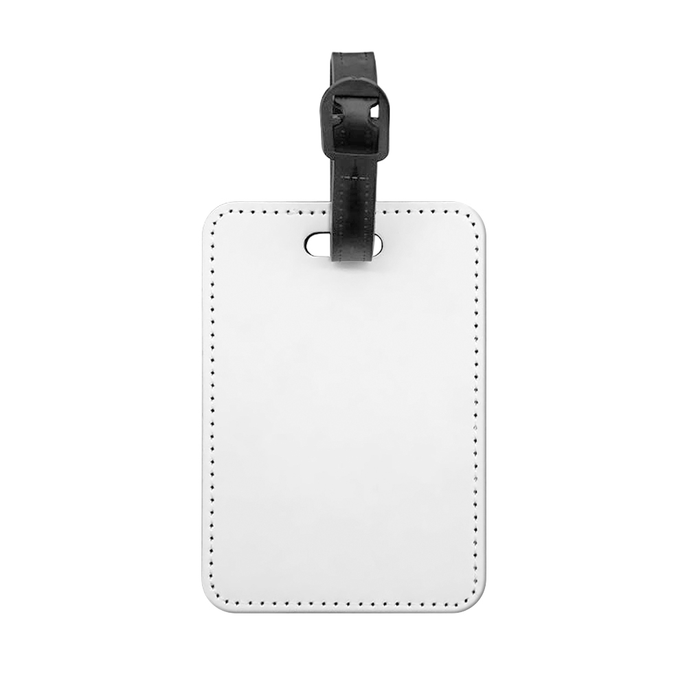 DIY Personalized Sublimation Luggage Tag Blanks - Custom Heat Transfer PU Leather Suitcase Label for Travel Accessories & Promotional Gifts