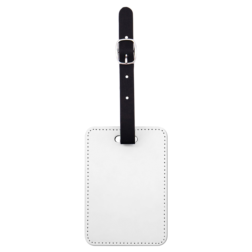 DIY Personalized Sublimation Luggage Tag Blanks - Custom Heat Transfer PU Leather Suitcase Label for Travel Accessories & Promotional Gifts