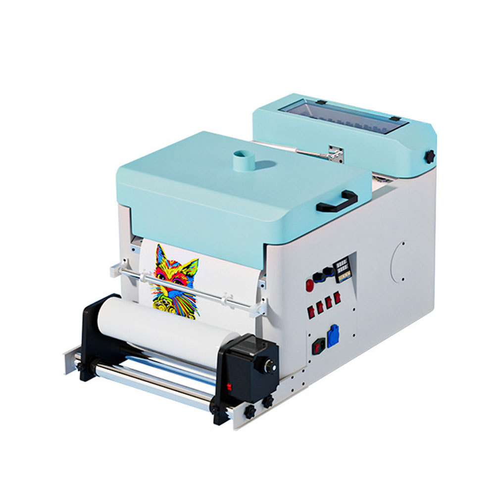 Professional A3 DTF Printer with Upgrade Intelligent Smokeless Powder Shaker Machine - Dual-Head Printing DTF Machine for T-Shirt & Garment Heat Transfer