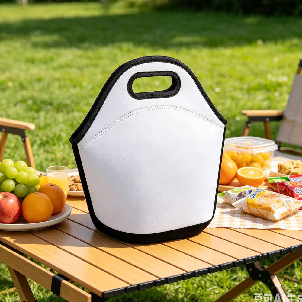 Wholesale Sublimation Neoprene Fruit Bag Blanks - Premium Insulated Lunch Tote with Double Side & Single Side Printing for DIY Heat Transfer
