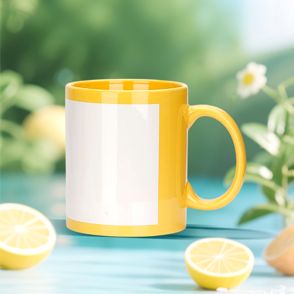 Hot Selling Sublimation Colorful Mug Blanks Heat Transfer DIY Coffee Cups for Home Supplies with 6 Colors Option Wholesale