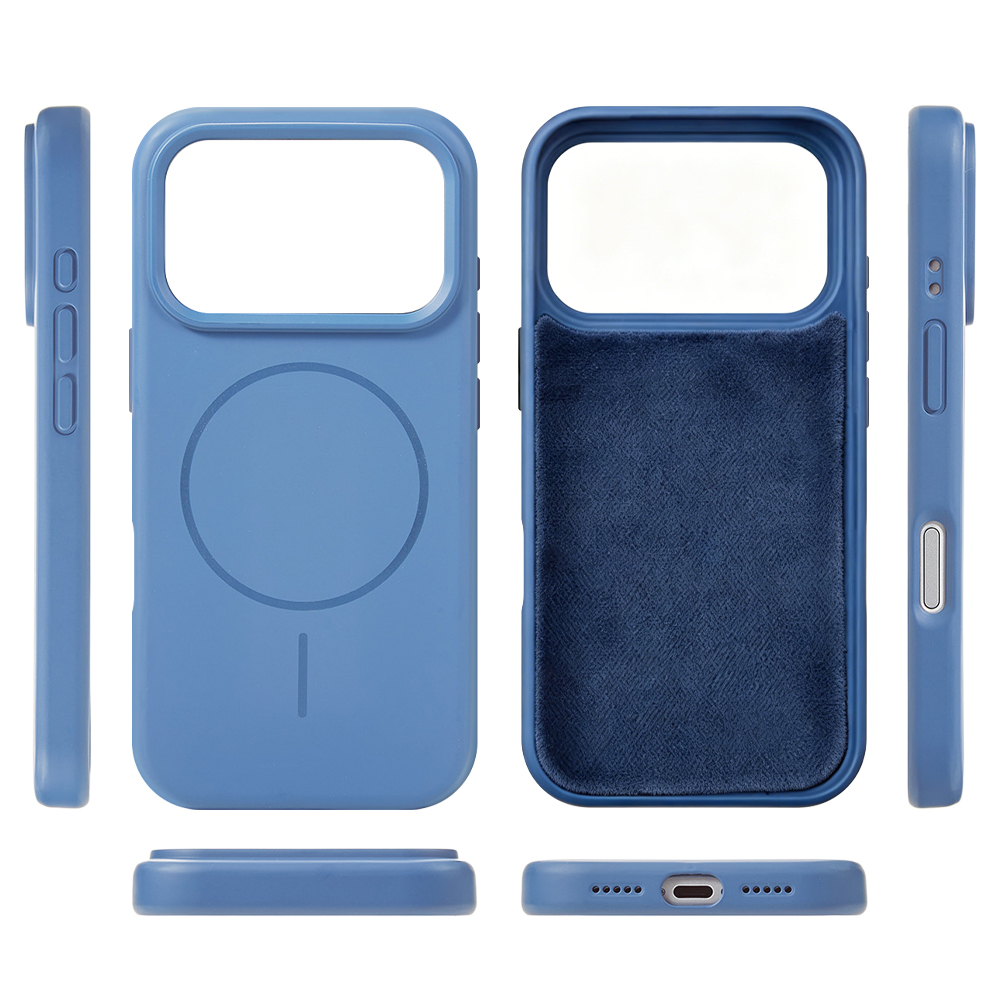 Hot Selling Trendy Solid Color Magnetic Phone Case for iPhone - 10 Color Options Skin-Feel Protective Phone Cover with Built-in Magnet for Wireless Charging