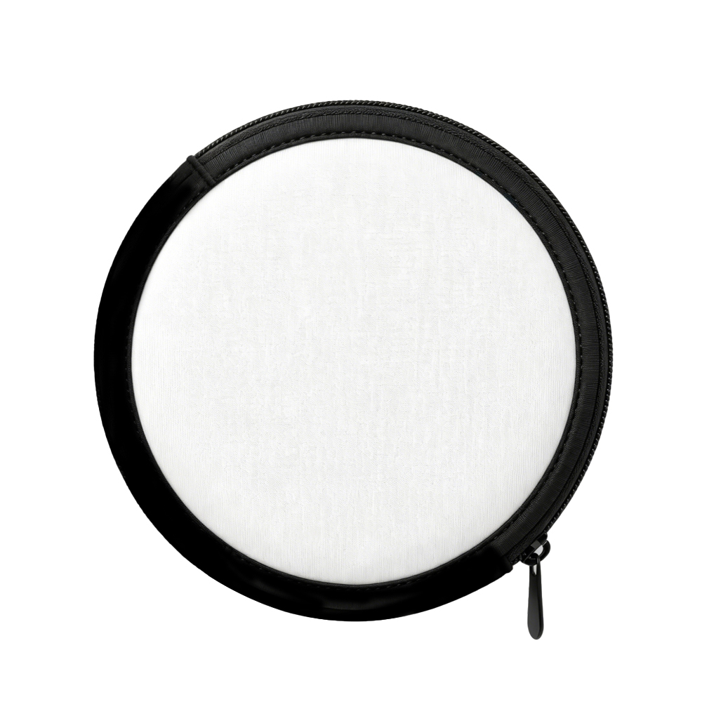 Sublimation Coin Bag Blanks Neoprene Coin Purse Double Side Heat Transfer Printing Custom Round Zipper Storage Pouch