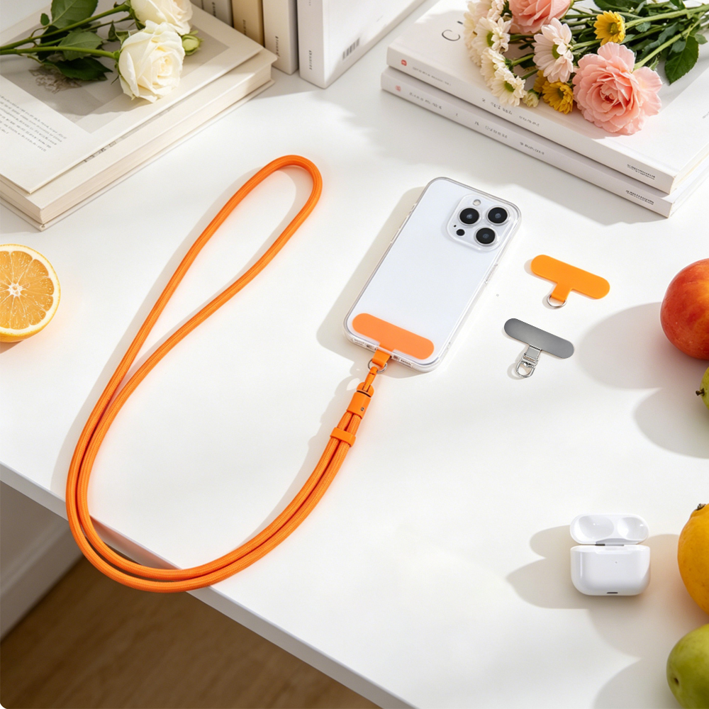 Colorful Phone Lanyard Wrist Crossbody Strap Universal Adjustable Phone Neck Holder Rope With Patch Tether For Mobile Cover