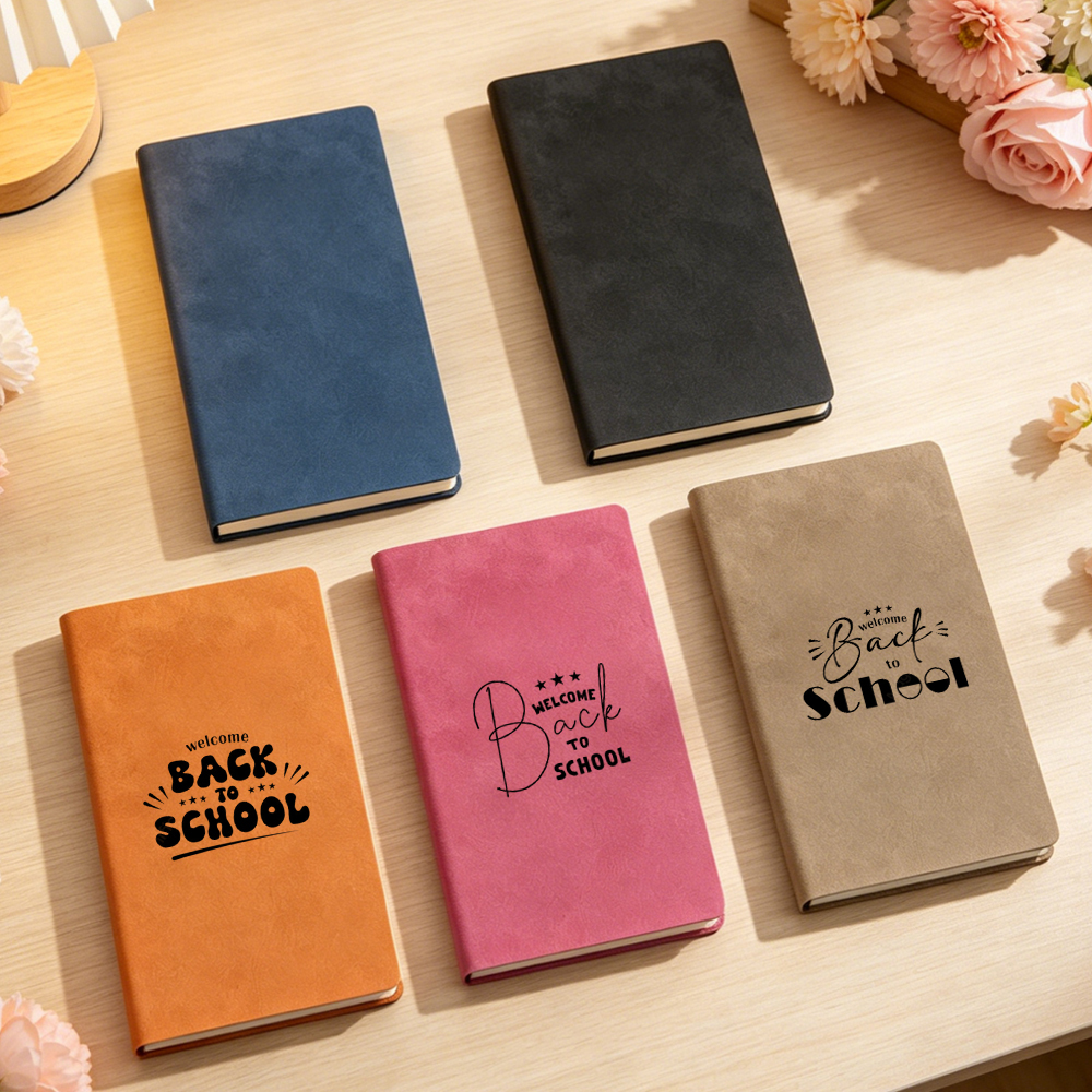 Laser Engraving Notebook Blanks Suede PU Leather Hardcover Lined Notepad 5 Colors DIY Custom Journal For Personalized Gift