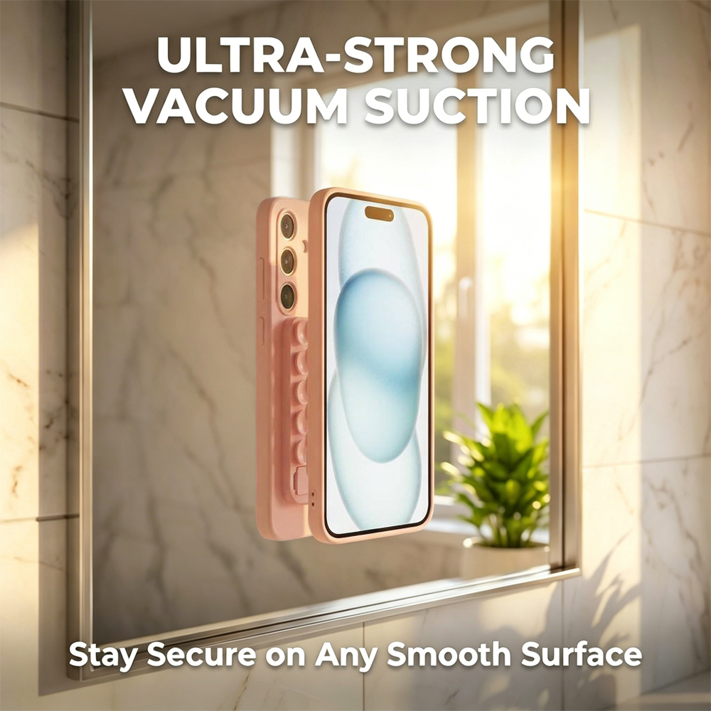 Silicone Suction Phone Holder 3 In 1 Vacuum Suction Cup Phone Stand Foldable Kickstand Wall Mount 10 Macaron Colors Universal