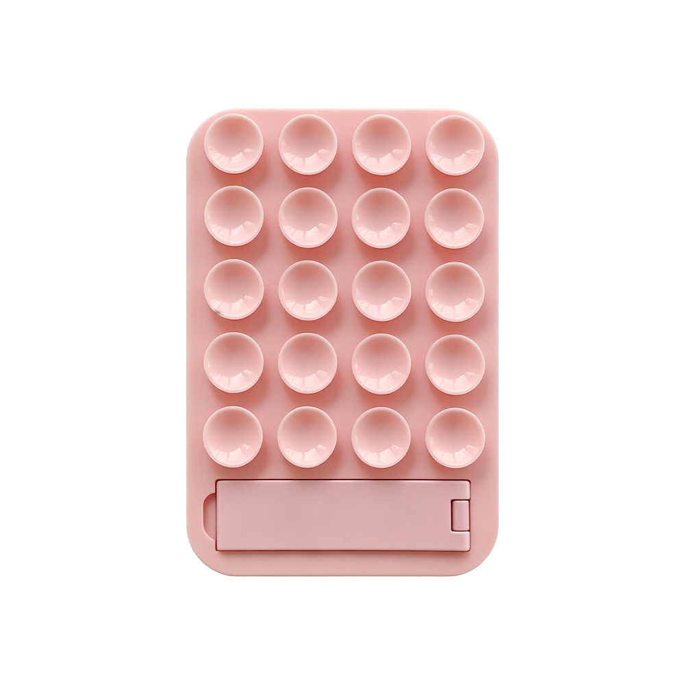 Silicone Suction Phone Holder 3 In 1 Vacuum Suction Cup Phone Stand Foldable Kickstand Wall Mount 10 Macaron Colors Universal